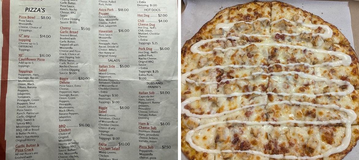 Fresh Pizzas And Cream