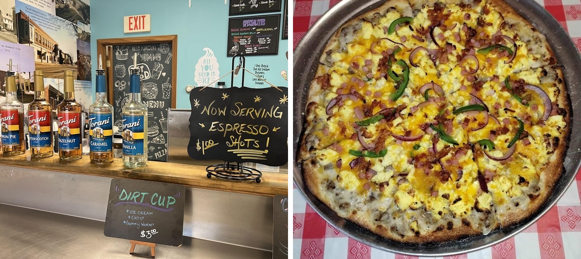 Fresh Pizzas And Cream